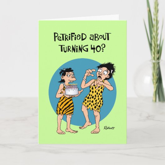 彼女の40歳の誕生日のグリーティングカード カード (正面)