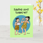 彼女の40歳の誕生日のグリーティングカード カード (黄色い花)