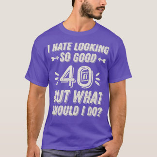 彼女の40結婚誕生日F彼のための40周年 Tシャツ