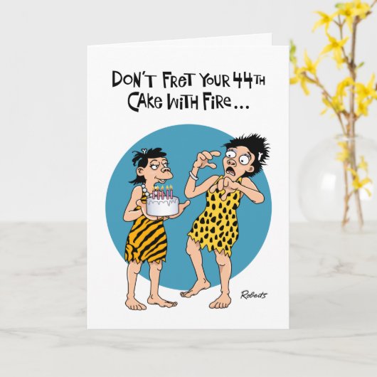 彼女の44誕生日 カード (黄色い花)