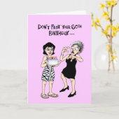 彼女の60番目の誕生日グリーティングカード カード (黄色い花)