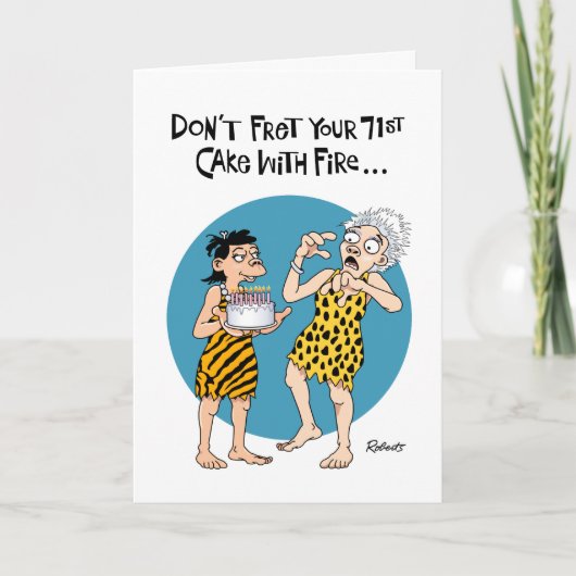 彼女の71誕生日 カード (正面)