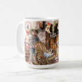 彼女の「友達」と最高のの小さな女性のカーボーイ コーヒーマグカップ (正面左)