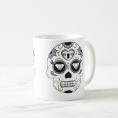 「彼女の」砂糖のスカルのマグ コーヒーマグカップ (正面右)