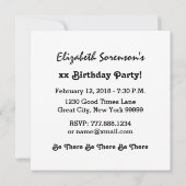 彼女のA06黒人と金ゴールド 招待状 (裏面)