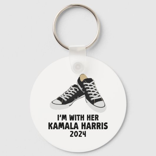 彼女のKamala Harris Support Kamala Harrisと一緒にいる キーホルダー (正面)