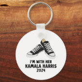 彼女のKamala Harris Support Kamala Harrisと一緒にいる キーホルダー (正面)