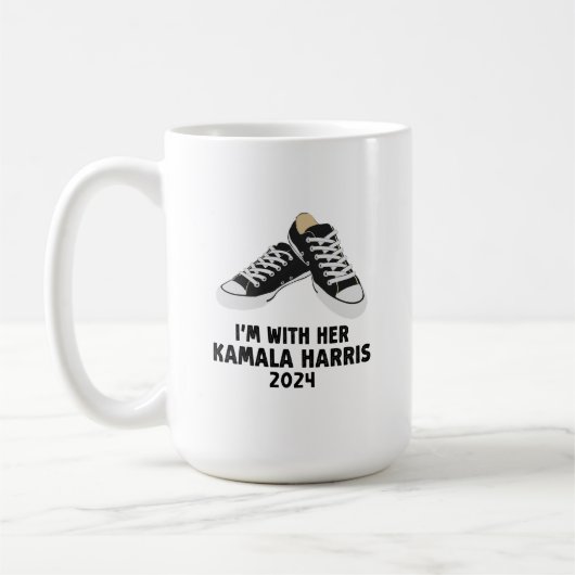 彼女のKamala Harris Support Kamala Harrisと一緒にいる コーヒーマグカップ (左)