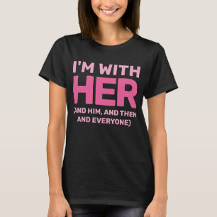 彼女のLGBTQ市民権を持つハンズオフ運動 Tシャツ