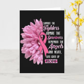 彼女のTのための戦闘機の贈り物を支持する乳がん カード (黄色い花)