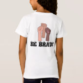 彼女のTシャツには勇敢だ👕 Tシャツ (裏面)