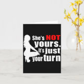 彼女はあなたのものではない、ただの順番、ホットな女の子 (オン) カード (黄色い花)