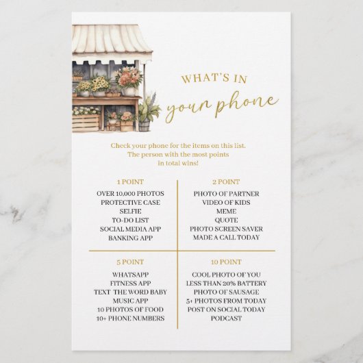 彼女はあなたの電話ゲームの中にあるものを市場から外れている (正面)