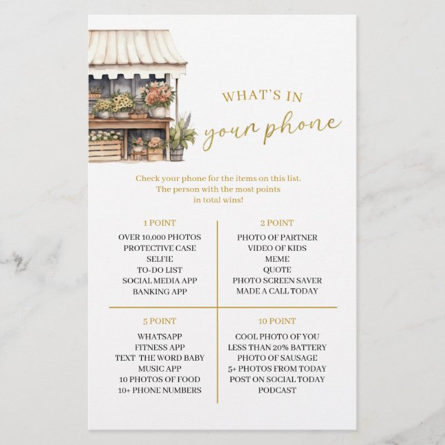 彼女はあなたの電話ゲームの中にあるものを市場から外れている (正面)