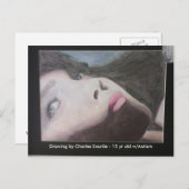 彼女はあなたを見ている – 自閉症と戦う! ポストカード (正面/裏面)