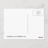 彼女はあなたを見ている – 自閉症と戦う! ポストカード (裏面)