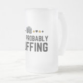 彼女はおそらくブラフィング – カジノトランプのポーカーブラフギフト フロストグラスビールジョッキ (正面右)