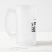 彼女はおそらくブラフィング – カジノトランプのポーカーブラフギフト フロストグラスビールジョッキ (左)