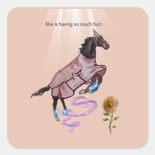 彼女はおもしろいだ！ スクエアシール (正面)