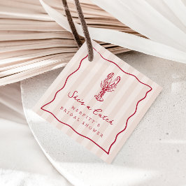 彼女はお宝 | 海岸のカニ  ブライダルシャワーのお土産 フェイバータグ