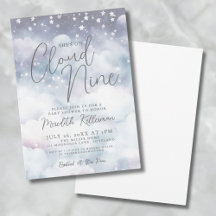 彼女はお洒落雲の9つの赤ちゃんシャワーを浴びている