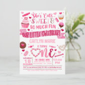 彼女はかわいい、彼女は甘くてとっても楽しいお誘い 招待状 (スタンド正面)