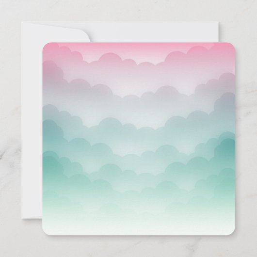 彼女はここにいる我々は雲の糸を子猫ではない 招待状 (裏面)