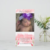 彼女はここにいる春の花の誕生発表 案内状 (スタンド正面)