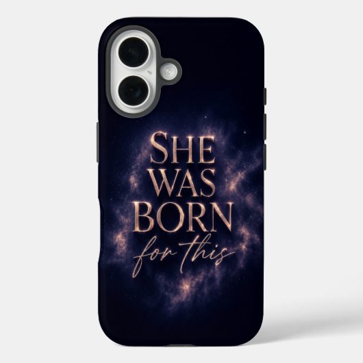 彼女はこれのために生まれた - ダークな美意識の引用 Case-Mate iPhoneケース (裏面)