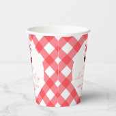 彼女はさくらんぼオントップボウさくらんぼベビーシャワー 紙コップ (右)