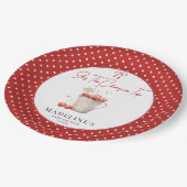 彼女はさくらんぼオントップ紙プレート ペーパープレート (アングル)