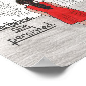 彼女はしつこくラテンアメリカ系女性した ポスター (角)