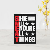 彼女はすべての事に耐える1 カード (黄色い花)