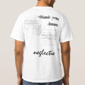 彼女はそう、そう、um、Neglecticです Tシャツ (裏面)