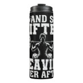 彼女はその後ずっと激しく持ち上げた タンブラー (正面)