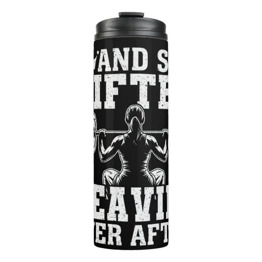 彼女はその後ずっと激しく持ち上げた タンブラー (正面)