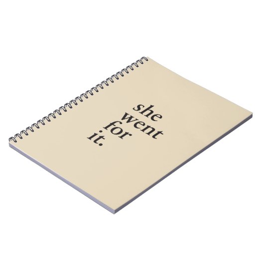 彼女はそれのために-女性のためのインスピレーション行きました ノートブック (左側)
