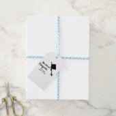 彼女はそれをやったおめでとう卒業を追加の学生名ye ギフトタグ (より糸付き)