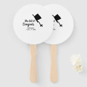 彼女はそれをやったおめでとう卒業を追加の学生名ye ハンドファン (正面&裏面)