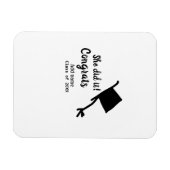 彼女はそれをやったおめでとう卒業を追加の学生名ye マグネット (横)