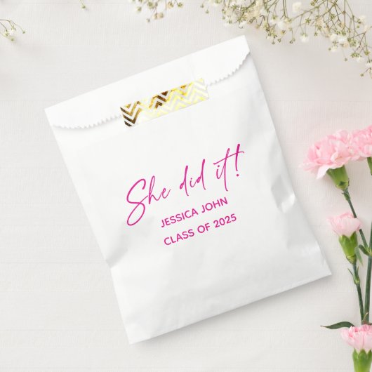 彼女はそれをやった卒業パーティーキャンディ好き フェイバーバッグ (封をした状態)