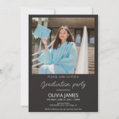 彼女はそれをタイポグラフィ写真卒業した 招待状 (裏面)