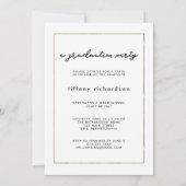 彼女はそれを写真との|の卒業パーティーの招待しました 招待状 (裏面)