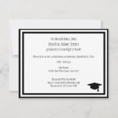 彼女はそれを卒業した 招待状 (裏面)