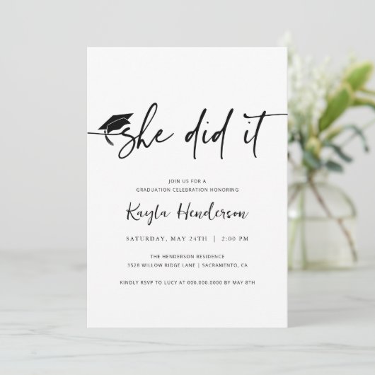 彼女はそれを卒業招待状した 招待状 (スタンド正面)