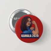 彼女はそれを行うことができるKAMALA 2020投票Kamala Harris 缶バッジ (正面&裏面)