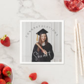 彼女はそれを行った，写真，卒業生への祝辞 スタンダードカクテルナプキン (インサイチュ)