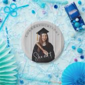 彼女はそれを行った，写真，卒業生への祝辞 ペーパープレート (パーティー)