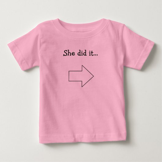 彼女はそれを…しました ベビーTシャツ (正面)