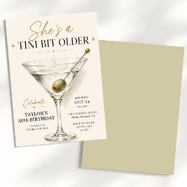 彼女はちょっと大人 Martini 50歳の誕生日 招待状